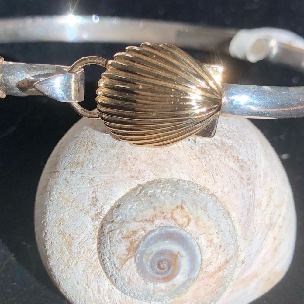 New, 14kt yellow gold sterling silver bracelet.